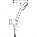 Душевой набор Hansgrohe Crometta 100 Porter  26664400