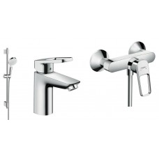 Душевой набор смесителей для душа HANSGROHE для душа Logis Loop 1072017 (71151000+71247000+27353400)