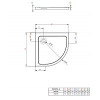 Душевой поддон RADAWAY Doros A, 80x80, SDRA8080-01