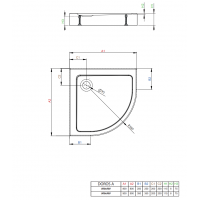 Душевой поддон RADAWAY Doros A Compact, 80x80, SDRA8080-05