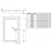Душевой поддон RADAWAY Doros D Compact, 90x80, SDRD9080-05