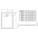 Душевой поддон RADAWAY Doros F, 90x70, SDRF9070-01