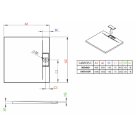 Душевой поддон RADAWAY Giaros C, 90x90, MKGC9090-03