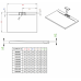 Душевой поддон RADAWAY Giaros D, 90x80, M3GRD9080