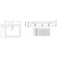 Душевой поддон RADAWAY Laros D Compact, 80x90, SLD8917-01