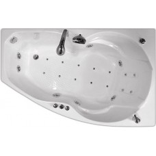 Гидроаэромассажная ванна Triton Бриз левая 1500х950х670 (гидро+спинной+аэро)