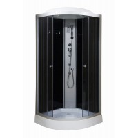 Гидробокс угловой   Keramac 61R RC  с электроникой 900x900х215 см