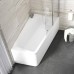 Гидромасажная Ванна Ravak 10* Relax Base 160x95 асимметричная правая (панель+опора+крепление+гидромассаж)