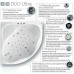 Гидромасажная Ванна Ravak Gentiana Duo Ultra 150x150 симметричная (панель+опора+крепление+гидромассаж)