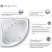 Гидромасажная Ванна Ravak 10* Relax Pro 160x95 асимметричная левая (панель+опора+крепление+гидромассаж)