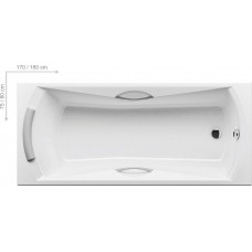 Гидромасажная Ванна Ravak Sonata Beauty Pro 180x80 прямоугольная (панель+опора+крепление+гидромассаж)