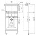Инсталляционная система KOLLER POOL Alcora ST1100, для раковины, Washbasin Alcora ST1100