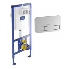 Инсталляция VILLEROY&BOCH 92246100 с клавишей ViConnect E200 хром 92249061