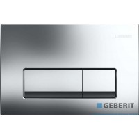 Кнопка смыва Geberit  Delta 51,пластик, хром глянец (115.105.21.1)