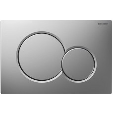 Кнопка смыва Geberit SIGMA 01, пластик хром матовый