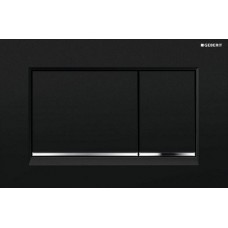 Кнопка смыва Geberit SIGMA 30, двойной смыв, пластик, черный/хром глянцевый/черный