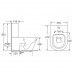 Компакт унитаз VOLLE LIBRA, сиденье твердое slow-closing, 13-41-506