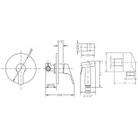 Комплект для гигиенического душа GENEBRE GE2 (GE45ov)