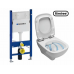 Комплект: Инсталляция GEBERIT Duofix + подвесной унитаз KOLO Style  Rimfree + сидение Duroplast soft-close (458.126.00.1+L23120000+L20112000)