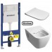 Комплект: MODO Rimfree унитаз подвесной, инсталляция Geberit Duofix 3в1, сидение Duroplast soft-close Slim