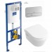 Комплект  Подвесной Villeroy & Boch Omnia Architectura 5684H101 soft closing+инсталяция 92246100  ViConnect + ViConnect Е200 хром 92249061
