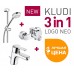 Комплект смесителей  для ванны Kludi LOGO NEO 376850575