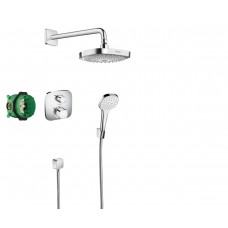 Набор для комплектации душа  HANSGROHE ShowerSet Croma Select E/Ecostat E Душевой набор (верхний, ручной душ, ibox, термостат) 27294000