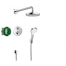Набор для комплектации душа  HANSGROHE ShowerSet Croma Select S/Ecostat S Душевой набор (верхний, ручной душ, ibox, термостат) ( 27295000 )