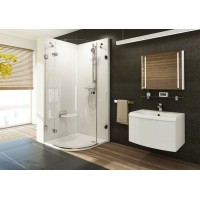 Душевая штора Ravak BRILLIANT BSKK 3 - 90 L Transparent, хром, безопасное стекло