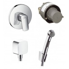 Набор гигиенического душа со смесителем скрытого монтажа HANSGROHE Logis, 71666111