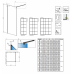 Перегородка для душа RADAWAY Walk-in Modo New Black Factory, прозрачная, безопасное стекло, 389054-54-55