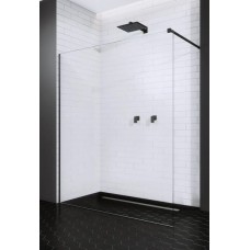 Перегородка для душа RADAWAY Walk-in Modo New Black II, прозрачная, безопасное стекло, 389074-54-01