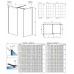 Перегородка для душа RADAWAY Walk-in Modo New Black III Factory, прозрачная, безопасное стекло, 389054-54-55
