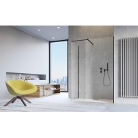 Перегородка для душа RADAWAY Walk-in Modo New Black III, прозрачная, безопасное стекло, 389054-54-01