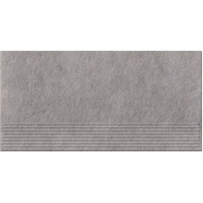 Плитка напольная Opoczno Dry river серый ступень 29,55x59,4