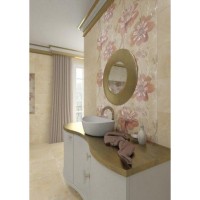 Панно Opoczno Lazio beige inserto flower 58,3х59,3