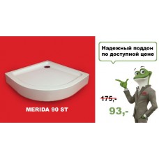Поддон для душевых кабин Ravak MERIDA 90 ST, полукруг, акрил