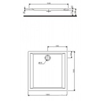 Поддон KOLO PACYFIK 100х100 XBK0710