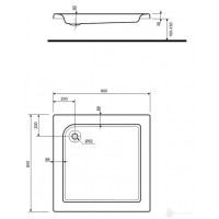 Поддон STANDARD PLUS 80х80 XBК1580