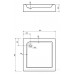 Поддон STANDARD PLUS80х80 с интегрированой панелью XBK1480