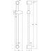 Подвижный душевой держатель 60 см Ravak 972.00 X07P012