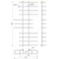 Полотенцесушитель Mario  Парус 1200х650/160