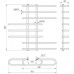 Полотенцесушитель Mario  Парус  800х850/160