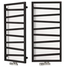 Полотенцесушитель водяной/электрический Terma ZIGZAG  1310x500 Black mat ZX, WGZIG131050