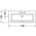 Раковина DURAVIT 2nd floor 120x50,5 см 04911200001