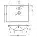 Раковина Jaquar Fonte 50x42 см, на столешницу, FNS-WHT-40931