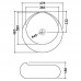 Раковина  Jaquar JDS 46,5x47,5 см, круглая, на столешницу, JDS-WHT-25903