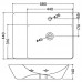 Раковина  Jaquar JDS 58x44 см, прямоугольная, JDS-WHT-25931