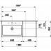 Раковина мебельная Laufen LIVING 100x46 см, без отверстия
