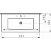 Раковина мебельная Laufen LIVING 98,5x48 см, с отверстием